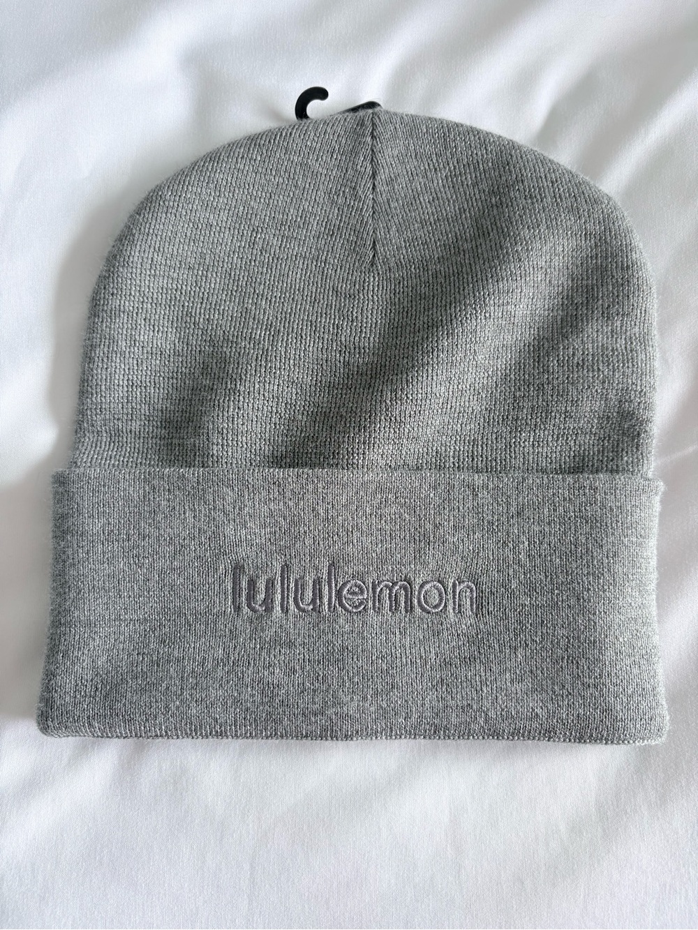 lululemon athletica Gray Embroidered Beanie
